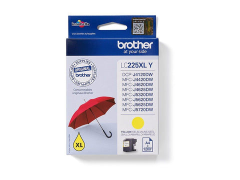 BROTHER LC-225XL cartouche dencre jaune haute capacité 1200 pages pack de 1