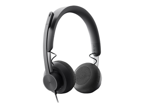 LOGITECH Zone Wired MSFT Teams Headset on-ear wired USB-C graphite Certified for Microsoft Teams