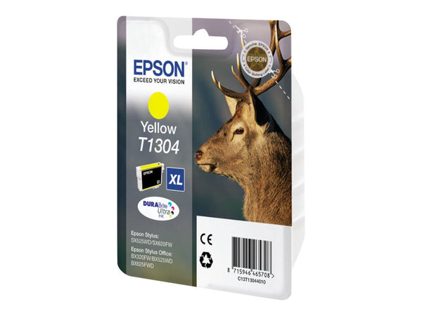 EPSON 1LB T1304 ink cartridge yellow extra high capacity 10.1ml 1-pack blister without alarm - DURABrite Ultra Ink