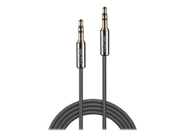 LINDY Cromo Line Audio Cable Stereo 3.5mm-3.5mm M-M 2m anthrazit