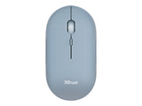 TRUST Souris sans fil PUCK Ultra-plate rechargeable - Bleue