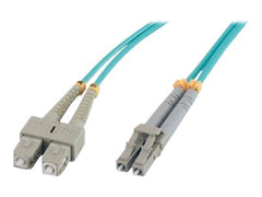 MCL FJOM3/SCLC-0.5M - Jarretière optique OM3 duplex 50/125 multimode - SC / LC 0.5m