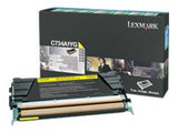 LEXMARK C734,  X734 cartouche de toner jaune capacité standard 6.000 pages pack de 1 retour programme