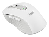 LOGITECH Signature M650 L LEFT Mouse large size left-handed optical 5 buttons wireless Bluetooth 2.4 GHz OFF-WHITE