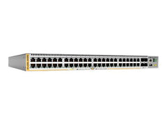 ALLIED 48-port 10/100/1000T PoE+ stackable switch 4 SFP+ ports 2 fixed power supplies