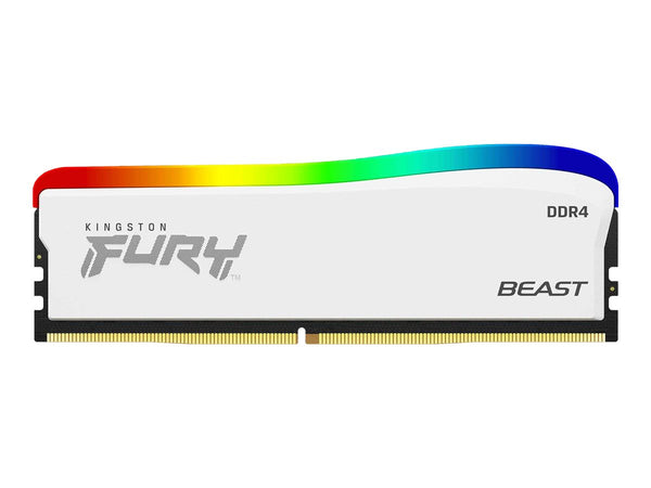 KINGSTON 8Go 3600MT/s DDR4 CL17 DIMM FURY Beast White RGB SE