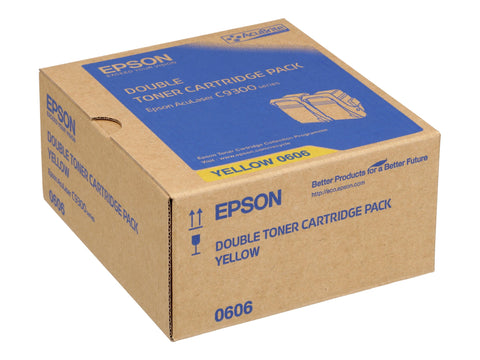 EPSON AL-C9300N cartouche de toner jaune capacité standard 2 x 7.500 pages pack de 2