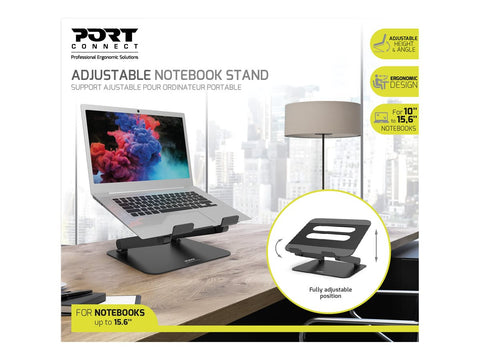 PORT DESIGNS Adjustable Ergonomic Notebook Stand for notebooks from 10p to 15.6p