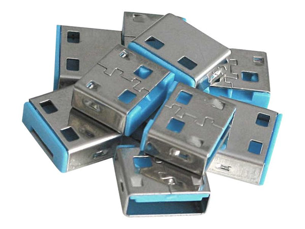 LINDY Bloqueurs de ports USB 10 pièces Bleu