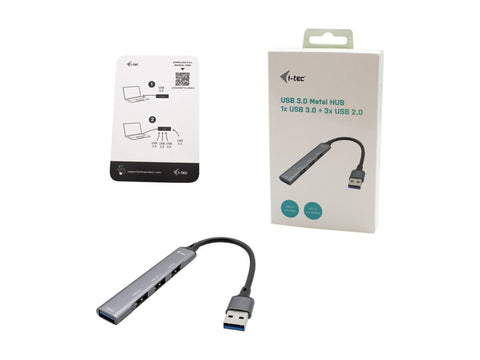 I-TEC USB 3.0 Metal HUB 1x USB 3.0 3x USB 2.0 without power adapter