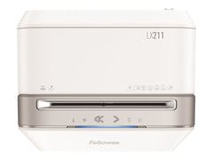 FELLOWES DESTRUCTEUR MICROSHRED LX211 BLANC COUPE MIRCROPARTICULES 230V EU/UK
