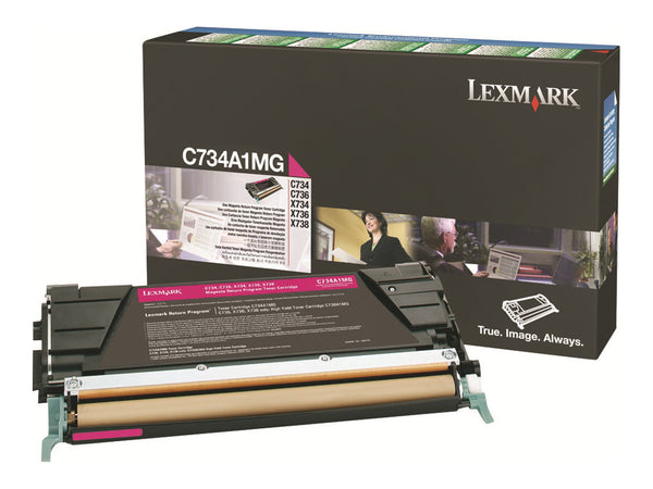 LEXMARK C734,  X734 cartouche de toner magenta capacité standard 6.000 pages pack de 1 retour programme