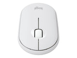 LOGITECH Pebble Mouse 2 M350s Mouse optical 3 buttons wireless Bluetooth 5.2 LE tonal white