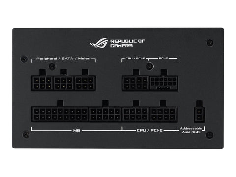 ASUS ROG Strix 850W Gold Aura Edition Fully Modular Power Supply 80+ Gold Certified ATX 3.0 Compatible PCIe Gen 5.0