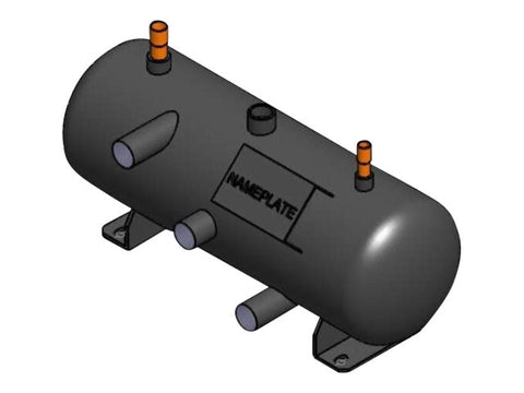 APC Flooded Receiver 20L 219mm diameter 640mm length PED with heater down to -20C