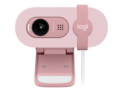 LOGITECH BRIO 100 Webcam colour 2 MP 1920 x 1080 720p 1080p audio wired USB