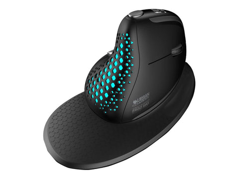URBAN FACTORY ERGO PRO MAX Wireless Right Hand Mouse 2.4GHZ Bluetooth 5.0 Rechargeable 4000DPI Handrest