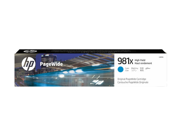 HP 981X original High Yield Cyan PageWide Cartridge L0R09A