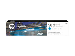 HP 981X original High Yield Cyan PageWide Cartridge L0R09A