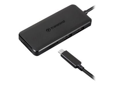 TRANSCEND 6-in 1 Port Hub PD SD/MicroSD Reader USB 3.1 Gen 2 Type C