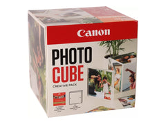 CANON pp-201 Ink Cartridge 5x5 Photo Cube Creative Pack White Orange