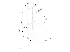 NEOMOUNTS CPU-D200BLACK Support pour ordinateur - max 30 kg - universel