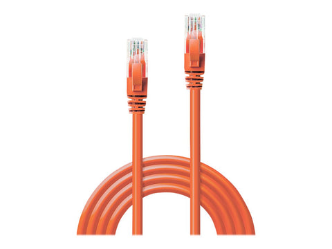 LINDY Cat.6 UTP Cable Orange 0.5m
