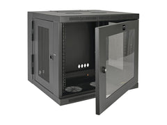 EATON Wall-Mounted SmartRack 10U Enclosure L. 600mm D.600mm Rear Hinges and Glass Door