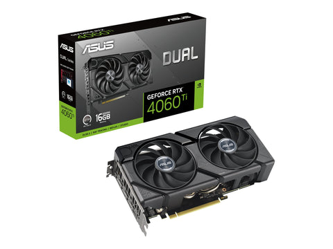 ASUS Dual GeForce RTX 4060 Ti EVO 16Go GDDR6 PCIe 4.0 DLSS 3 HDMI 2.1a DisplayPort 1.4a