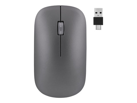 TNB Wireless Rechargeable Mouse Usb-C Aluinium Body And Scroll Magnetic Top Cover Triple Connect Bluetooth + 2.4Ghz Usb-A