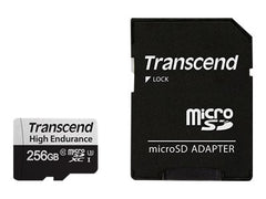 TRANSCEND USD350V 256Go microSD w/adapter U3 High Endurance