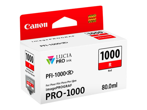 CANON 2LB PFI-1000r Ink Red Standard Capacity 80ml 1-pack iPF1000
