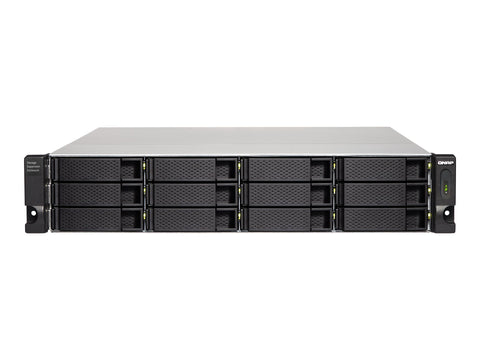QNAP TL-R1200C-RP 12-bay 2U rackmount USB-C 3.1 Gen2 10Gbps JBOD expansion unit