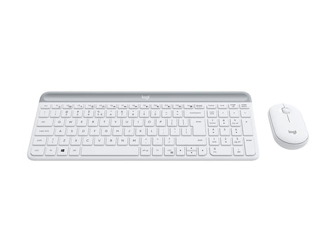 LOGITECH Slim Wireless Keyboard and Mouse Combo MK470 OFFWHITE (FR)