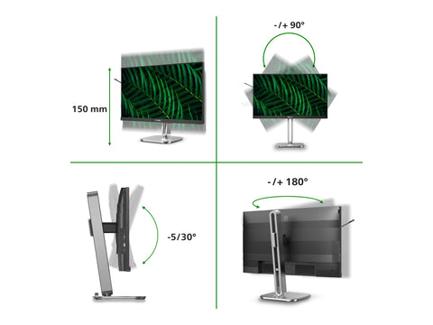 PHILIPS 24B2G5301/00 Monitor 23.8p 1920x1080 100Hz HDMI DP USB dark gray