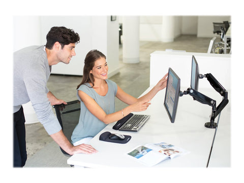 FELLOWES Bras porte écran double Platinium Série