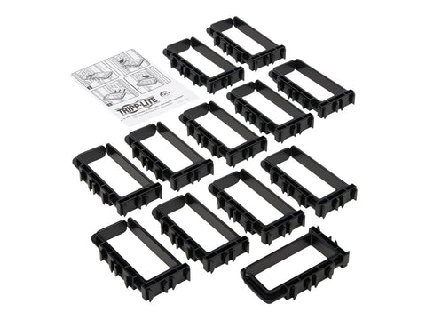 EATON TRIPPLITE Cable Management Rings for Rack Enclosures - Button Mount Small 2 x 4 in. 12 Pack
