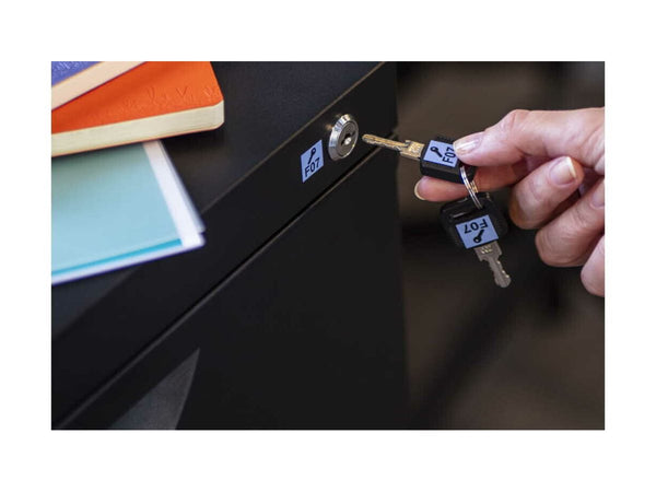 BROTHER P-TOUCH TZE-521 noir sur bleu 9mm