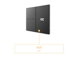 AOC 16T3EA 15.6p IPS 1920x1080 Monitor 4ms 16.9 USB Black/Grey