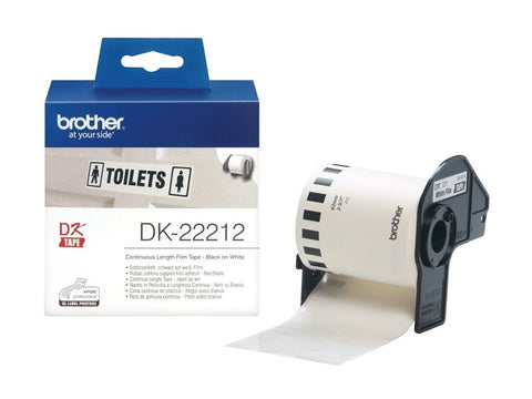 BROTHER P-TOUCH DK-22212 blanc continue length film 62mm x 15.24m