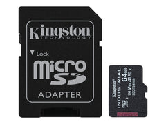KINGSTON 64Go microSDXC Industrial C10 A1 pSLC Card + SD Adapter