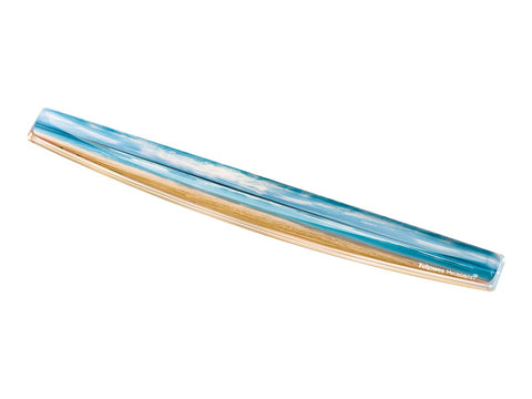 FELLOWES Photo Gel Keyboard Wrist Rest with Microban Protection Sandy Beach