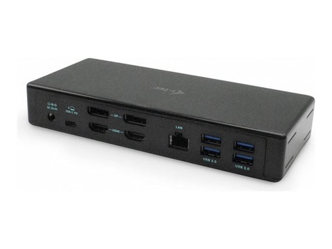 I-TEC USB-C Quattro Display Docking Station 2xDP 2xHDMI 1xGLAN 5xUSB 3.0 1xUSB-C-Data 1xAudio 1xMic 85W PD KL