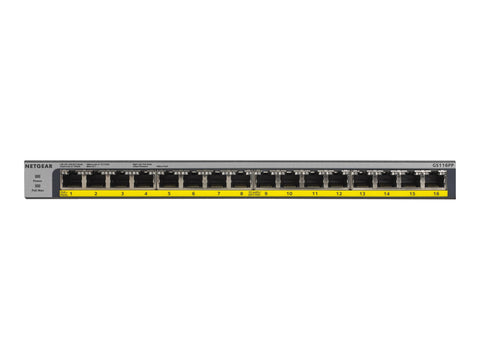 NETGEAR 16PT POE/POE+GIGABIT UNMANAGED SWITCH