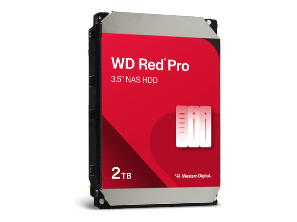 WD Red Pro 2TB SATA 6Gb/s 64MB Cache Internal 8.9cm 3.5inch 24x7 7200rpm optimized for SOHO NAS systems 1-24 Bay HDD Bulk