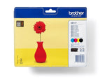 BROTHER LC-121 cartouche d encre noir et tricolore 1-pack blister sans alarme