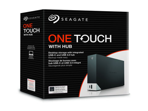 SEAGATE One Touch Desktop HUB 20To USB-C USB 3.0 compatible with Windows/Mac