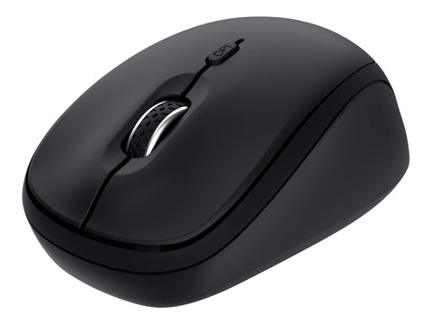 TRUST Souris sans fil compacte YVI+ Multi-connexion Bluetooth + 24 Ghz - Noire