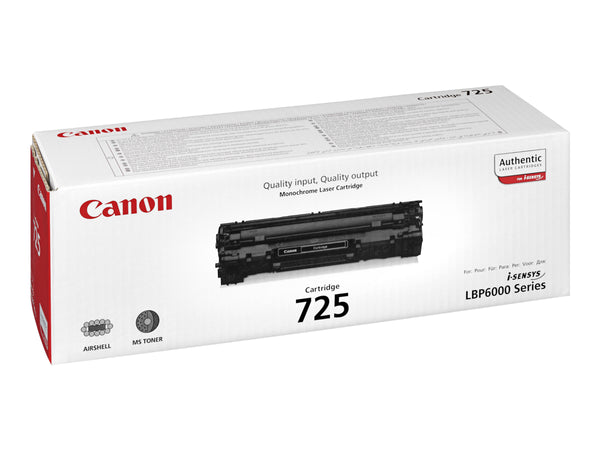CANON CRG-725 cartouche de toner noir capacite standard 1.600 pages pack de 1