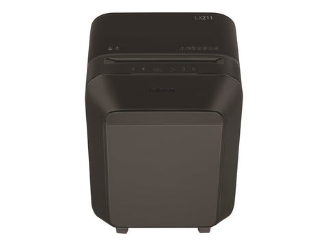FELLOWES DESTRUCTEUR MICROSHRED LX211 NOIR COUPE MICROPARTICULES 230V EU/UK